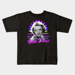 Bette davis / Sunset retro 80s Kids T-Shirt